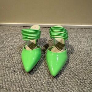 Vibrant Green Women's Mules